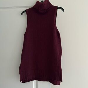 WHBM Berry Sleeveless Tunic, Size XS